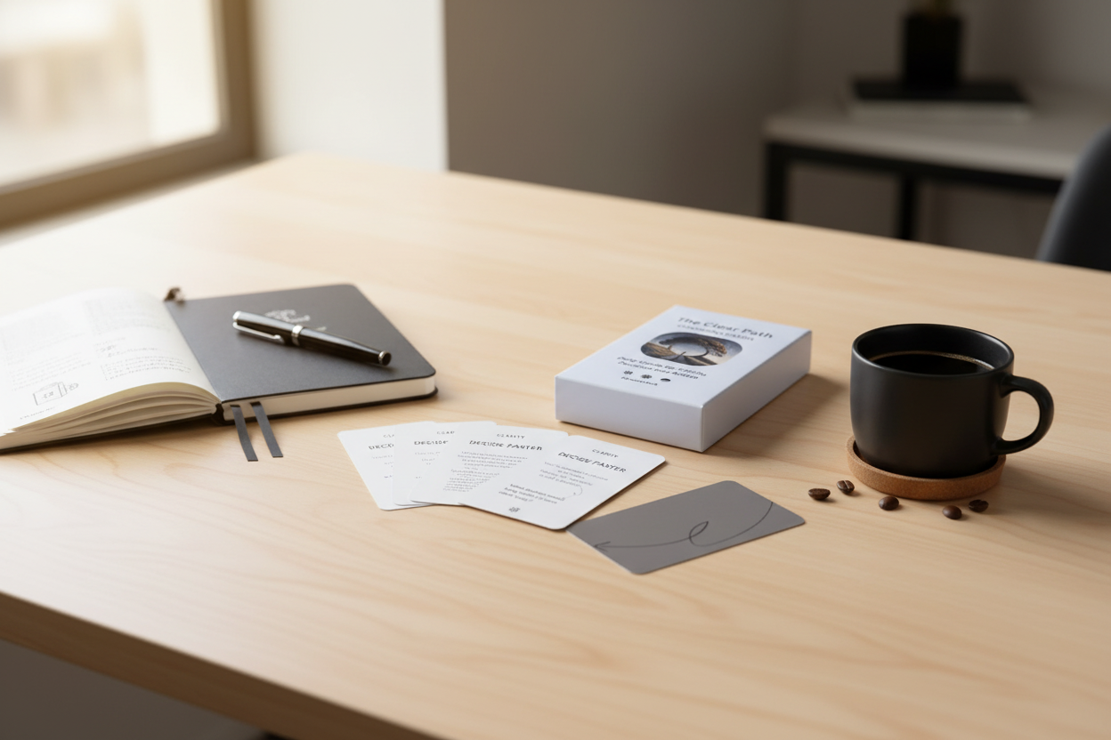 Leadership Card Deck on Desk
